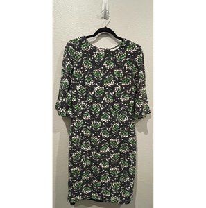 BODEN Floral 3/4 Bell Sleeve Midi Dress